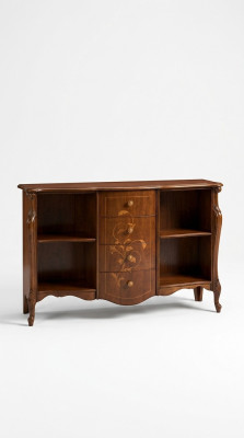 Mobilier de salon Style classique ou baroque Commode Bibliothèque en bois