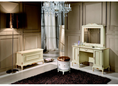 Coiffeuse - Meuble de style italien Buffet Chambre Baroque Rococo Tabouret nouveau