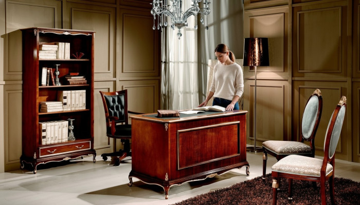 Mobilier de bureau Table Bureau Mobilier de style italien Véritables bureaux en bois
