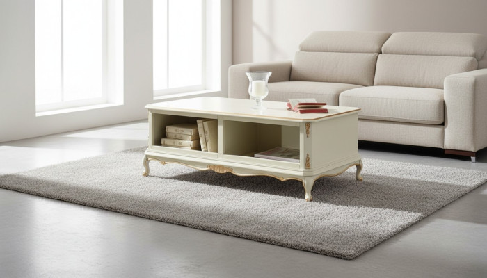 Table basse rustique Salon Bois massif Canapé Canapés Tables Table