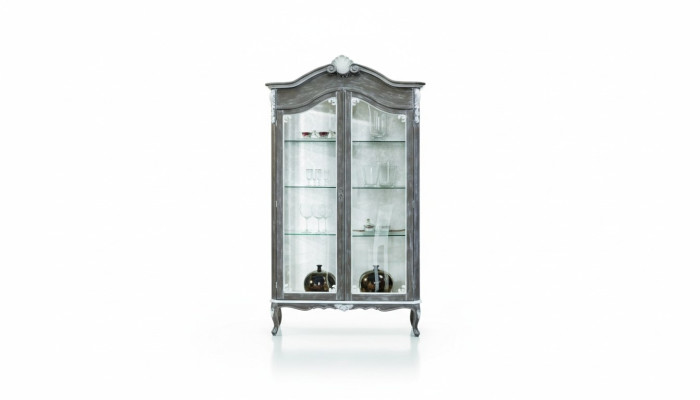 Meubles Design de style classique Vitrine de salon Armoires Armoire en verre Étagère Armoires neuves