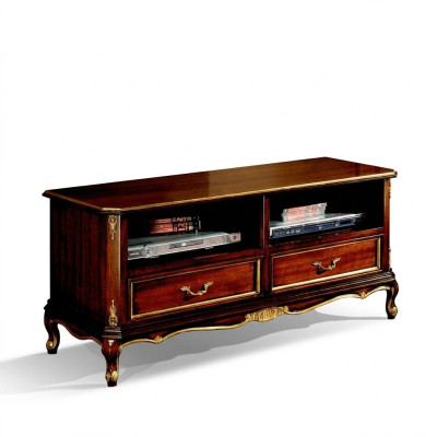 Buffet classique pour télévision Bas TV Armoire Table de salon de luxe en bois Mobilier neuf