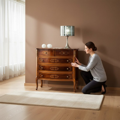 Salon de luxe italien Meubles classiques de style baroque Commode
