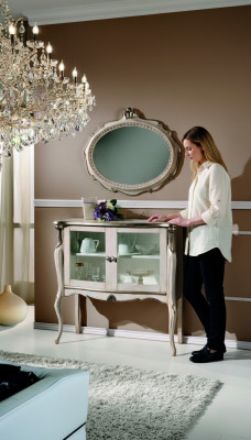 Séjour Meubles italiens Classique Baroque Commode en bois Bahut