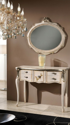 Style de meubles Console baroque Table murale Table Vaisselier Classique Bois massif