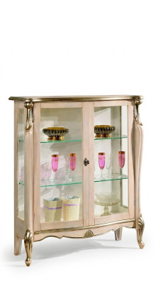 Meubles en bois Style baroque Vitrine Vitrine Armoire Commode Armoires Italien
