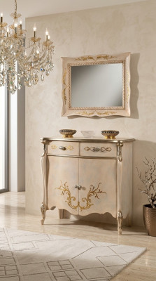 Meubles de luxe en bois de style baroque Armoire blanche Commode Armoires Designer