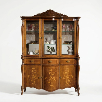 Meubles de luxe en bois Armoire Bahut Vitrine Design Armoire Italienne nouveau
