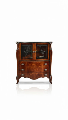 Meubles luxueux en bois, verre de style baroque Armoire Commode Armoires Designer
