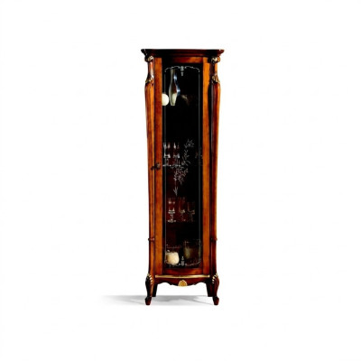 Schick Design Glass Cabinet Wood Classic r Style Baroque Vitrines Meubles Italiens neuf