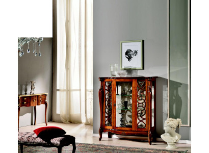 Mobilier design en bois de luxe de style classique Baroque Vitrine Meuble italien Bahut
