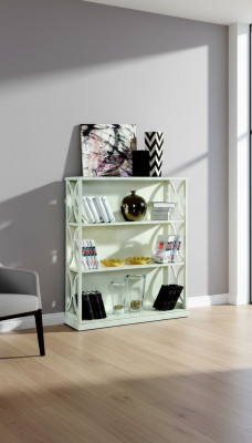 Étagère classique style baroque pour livres design italien