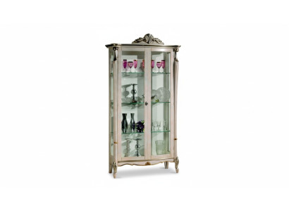 Mobilier design en bois classique ou baroque - Vitrine de luxe Armoire Étagère Mobilier italien neuf