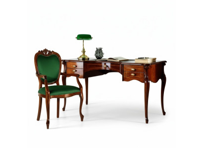 Meubles en bois classiques italiens Chaise luxueuse de style baroque pour bureau