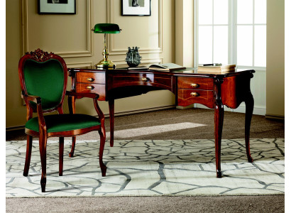 Meubles en bois classiques italiens Chaise luxueuse de style baroque pour bureau