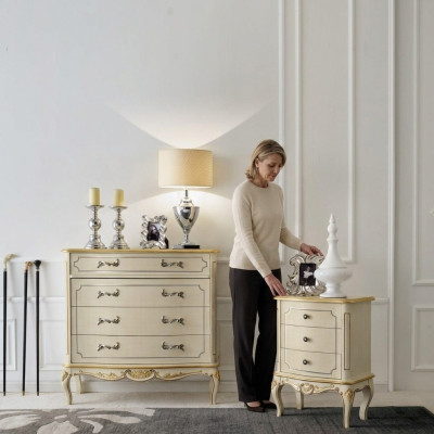 Meuble de style baroque de design Commode en bois Italie Meuble Console de luxe