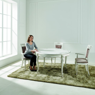 Mobilier italien Table à manger Bois Table de luxe Design Tables Salle à manger 140x79cm