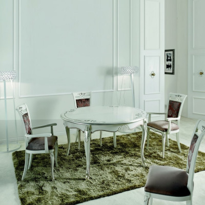 Mobilier italien Table à manger Bois Table de luxe Design Tables Salle à manger 140x79cm