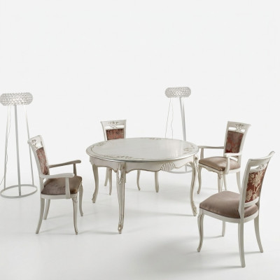 Mobilier italien Table à manger Bois Table de luxe Design Tables Salle à manger 140x79cm