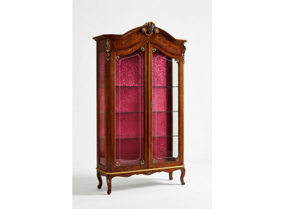 Vitrine Armoire en bois Vitrines en verre Italien Mobilier Buffet Étagère Baroque