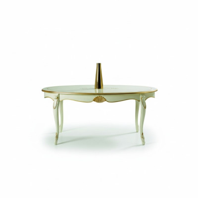 Design de meubles italiens Table à manger de luxe Salle à manger Meubles en bois Style classique Lumineux