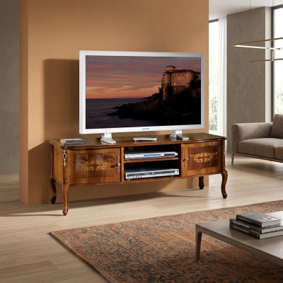 Meuble TV bas TV Armoire Table Salon Bois Meubles Style Baroque