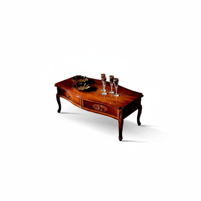 Meubles en bois italiens de style baroque Table basse Marron Salon Table Nouveau