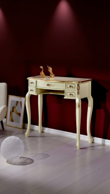 Conception de meubles de luxe Secrétaire de style antique Table baroque Bois Mobilier italien neuf