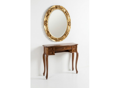 Meubles italiens Suite de 2 pièces Secrétaire avec Spiege Bois en bois véritable Style baroque