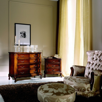 Meuble de design Style Baroque Grande Commode Marron Mobilier de luxe italien neuf