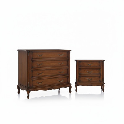 Meuble de design Style Baroque Grande Commode Marron Mobilier de luxe italien neuf