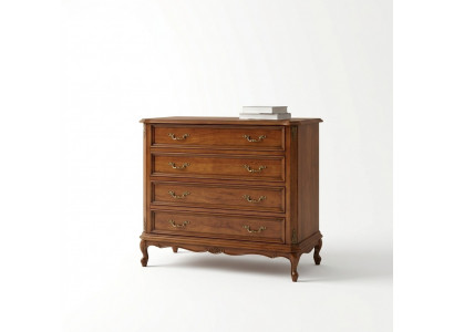 Mobilier design Style baroque Petite commode Marron Luxe Bois Italien