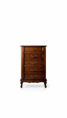 Meuble de style baroque en bois brun, neuf, fabriqué en Italie.