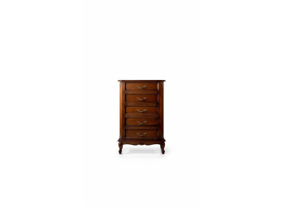 Meuble de style baroque en bois brun, neuf, fabriqué en Italie.