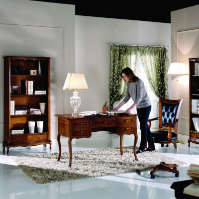 Meubles en bois classiques italiens Bureau de luxe Style de mobilier de bureau
