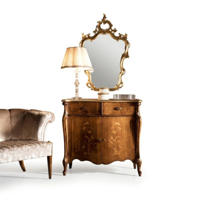 Meuble à tiroirs de design de meuble en bois marron de luxe à l'italienne Armoire de style de meuble