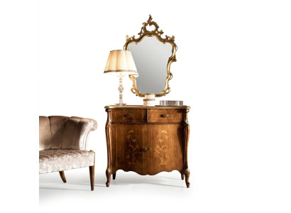 Meuble à tiroirs de design de meuble en bois marron de luxe à l'italienne Armoire de style de meuble