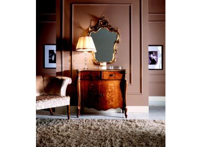 Meuble à tiroirs de design de meuble en bois marron de luxe à l'italienne Armoire de style de meuble