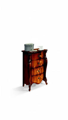 Style Baroque Mobilier Design Italien Commode Armoire Marron Luxe Jupe en Bois Nouvelle