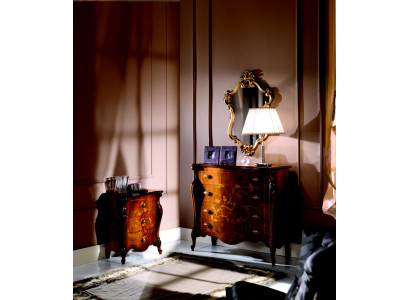 Meuble de rangement Design italien Commode Buffet en bois de luxe Marron Style design de meuble