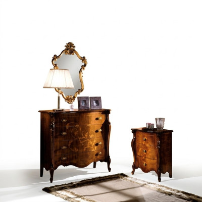 Meuble en bois de style italien de luxe de couleur brun Design commode Commode