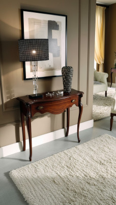 Meubles en bois italiens Table console Meubles bruns Style baroque Mobilier design neuf