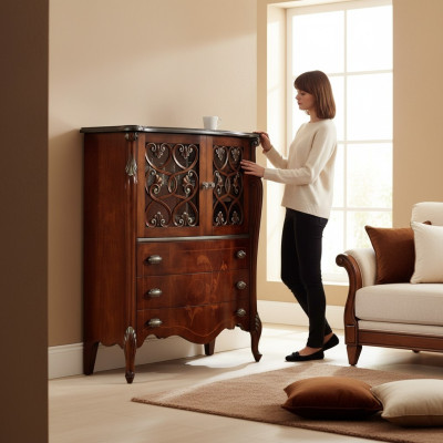 Chic Buffet Armoire Vitrine Commode Mobilier de design Armoires Commodes