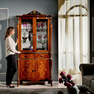 Meuble buffet en bois de luxe italien Design Armoire commode Buffet de côté