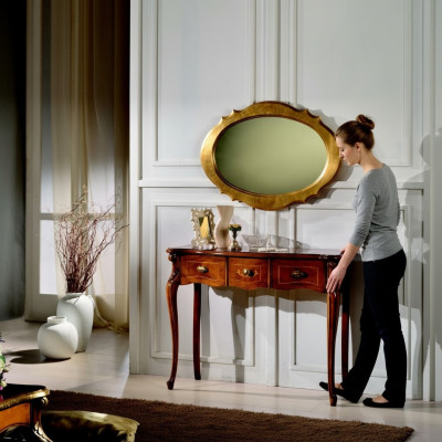 Meuble Style Baroque Console table Miroir Bois Italien Tables Groupe