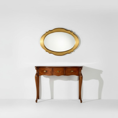 Meuble Style Baroque Console table Miroir Bois Italien Tables Groupe