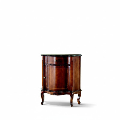 Meuble italien en bois de style baroque brun, neuf, commode buffet.