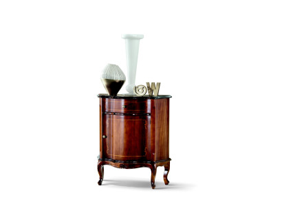 Meuble italien en bois de style baroque brun, neuf, commode buffet.