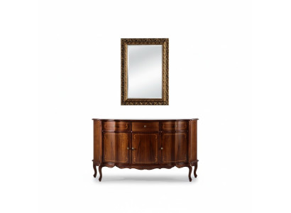 Chic Bois Mobilier Italien de Luxe Ensemble de 2 pièces Mobilier Style Baroque Commode