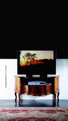 Meuble TV Armoire Meuble italien Buffet TV Buffet Bas en bois pour salon